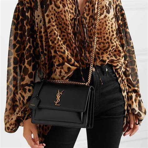 ysl sunset studded bag|saint laurent medium sunset bag.